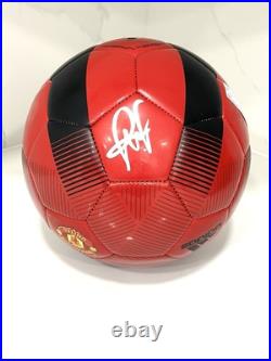 Paul Pogba Hand Signed Official Manchester United Soccer Ball Beckett Certified Paul Pogba Hand Signed Official Manchester United Soccer Ball Beckett Certified