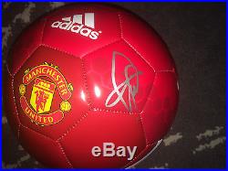 Paul Pogba Signed Official Manchester United Soccer Ball COA