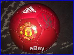 Paul Pogba Signed Official Manchester United Soccer Ball COA
