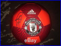 Paul Pogba Signed Official Manchester United Soccer Ball COA #2