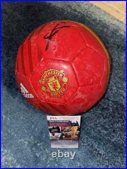 Paul Pogba Signed Official Manchester United Soccer Ball France JSA # VV 93814 Paul Pogba Signed Official Manchester United Soccer Ball France JSA # VV 93814