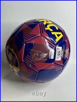 Pedri Pedro Gonzalez Lopez Signed Soccer Ball Barcelona PSA AM85961