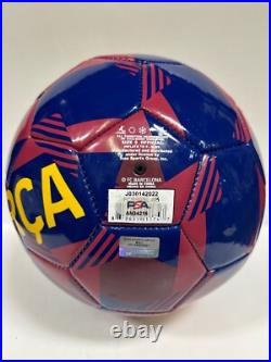 Pedri Pedro Gonzalez Lopez Signed Soccer Ball Barcelona PSA AN34216