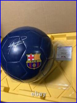 Pedri Signed Auto Barcalona Soccer Ball COA PSADNA Spain La Liga Midfielder RC