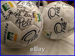 Pele AUTOGRAPHED BR PETROBRAS PROMOTIONAL Soccer Ball + EXTRA BALL