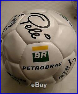 Pele AUTOGRAPHED BR PETROBRAS PROMOTIONAL Soccer Ball + EXTRA BALL