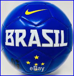 Pele Autograhped Nike Brazil Soccer Ball Signed PSA DNA ITP