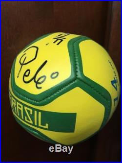 Pele Autograph Brazil 2014 World Cup Soccer Ball Size 2 Signed Auto