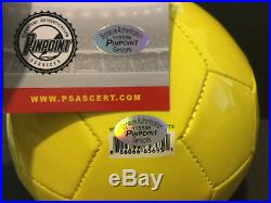 Pele Autograph Brazil Nike Mini Soccer Ball with COA Signed Auto