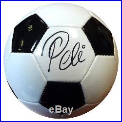Pele Autographed Franklin Soccer Ball Brazil Psa/dna Stock #101424