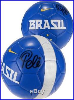 Pele Autographed MLS Brazil Logo Soccer Ball Fanatics