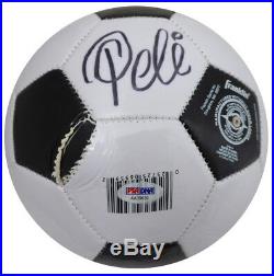 Pele Autographed Signed Franklin Soccer Ball Brazil (Damaged) PSA/DNA #AA39639