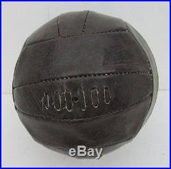 Pele Autographed/Signed Leather Throwback Soccer Ball JSA 129822