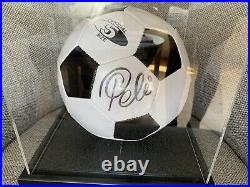 Pelé Autographed Signed Retro Football WIth COA Brazil Legend Auto