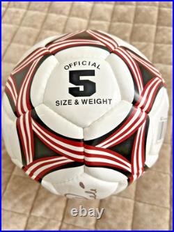 Pele Autographed Soccer Ball And 1991 Soccer Shots #101 Card