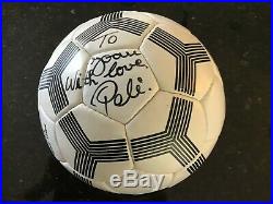 Pele Autographed Soccer Ball By Hawk In Perfect Condition