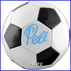 Pele Autographed Soccer Ball Damaged ITP PSA/DNA Certified