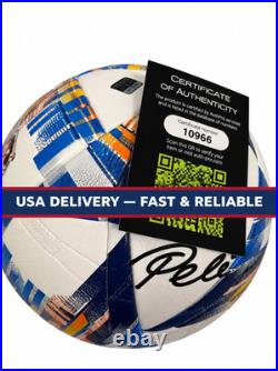 Pelé Autographed Soccer Ball Signed COA AUTHENTICATION