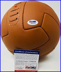 Pele Autographed Vintage Soccer Ball Brazil Signed PSA/DNA ITP COA
