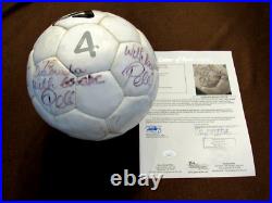 Pele Brazil Santos Ny Cosmos Hof Signed Auto Fila Italia Soccer Ball Jsa Loa