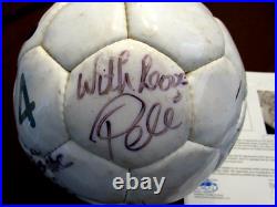 Pele Brazil Santos Ny Cosmos Hof Signed Auto Fila Italia Soccer Ball Jsa Loa