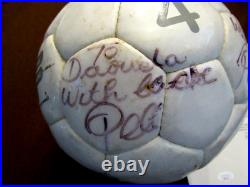 Pele Brazil Santos Ny Cosmos Hof Signed Auto Fila Italia Soccer Ball Jsa Loa