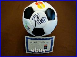 Pele Brazilian Brazil Cosmos Hof Signed Auto 2006 Fica World Cup Soccer Ball MC