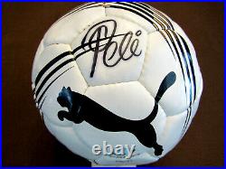 Pele Brazilian Brazil Cosmos Hof Signed Auto Pro Puma Soccer Ball Steiner Gem