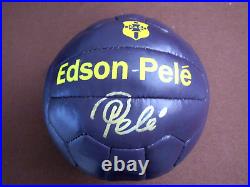 Pele Brazilian Brazil Hof Signed Auto Vintage C. B. D. Edson Pele Soccer Ball Jsa