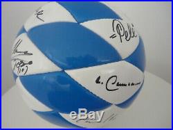 Pele Maradona Beckenbauer Eusebio and Gerd Muller Hand Signed Ball 2006