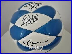 Pele Maradona Beckenbauer and Gerd Muller Hand Signed Ball 2006