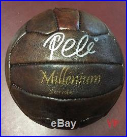 Pele Signed / Autographed Vintage Football / Soccer Ball Brazil Legend PSA-COA