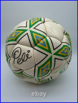 Pele Signed Autographed Vintage Handsewn Pele Brazil Fifa Soccer Ball JSA LOA