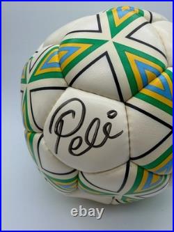 Pele Signed Autographed Vintage Handsewn Pele Brazil Fifa Soccer Ball JSA LOA