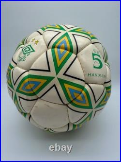 Pele Signed Autographed Vintage Handsewn Pele Brazil Fifa Soccer Ball JSA LOA