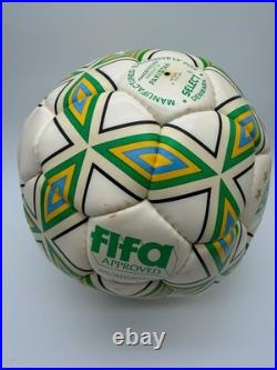 Pele Signed Autographed Vintage Handsewn Pele Brazil Fifa Soccer Ball JSA LOA