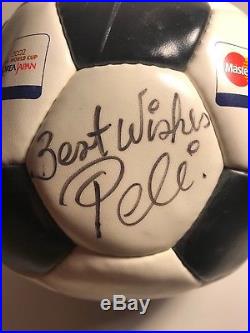 Pele Signed Best Wishes 2002 Fifa World Cup Soccer Ball