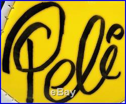 Pele Signed Brazil Soccer Ball Autographed Brazil Flags PSA/DNA ITP COA