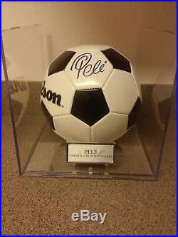 Pele Signed Encase New Ball Certified By Psa