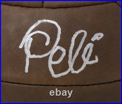 Pele Signed Full Size Vintage Brown Throwback Soccer Ball BAS Pele Signed Full Size Vintage Brown Throwback Soccer Ball BAS