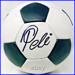 Pele Signed Leather Soccer Ball Auto PSA DNA ITP Witnessed COA