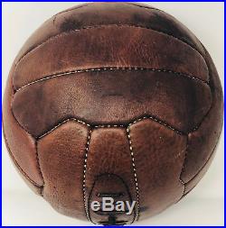 Pele Signed Leather Vintage Soccer Ball Autographed PSA DNA ITP Small Cut
