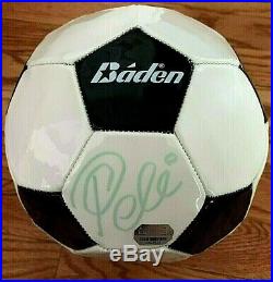 Pele Signed Mounted Memories Baden Soccer Ball Autographed w MM COA/Hologram