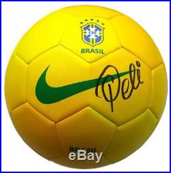 Pele Signed Nike Brazil Soccer Ball Icons