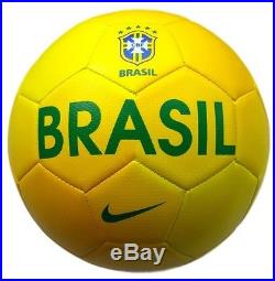 Pele Signed Nike Brazil Soccer Ball Icons