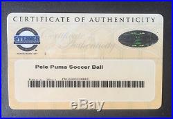 Pele Signed Puma Soccer Ball Rare Autograph Steiner Coa