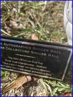 Pelé Signed Soccer Ball 1993 FIFA Coca-Cola Cup Australia World Cup