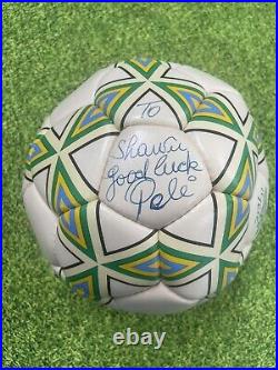 Pele Signed Soccer Ball JSA LOA Rare Umbro Ball To Shawee