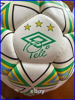 Pele Signed Soccer Ball with Pele Promo Card