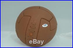 Pele Signed Vintage Leather Soccer Ball Auto Psa/dna Itp 7a52156